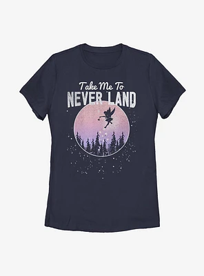 Disney Peter Pan Tinker Bell Never Land Promise Womens T-Shirt