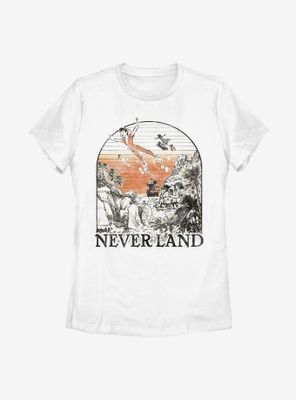 Disney Peter Pan Tinker Bell Neverland Sighted Womens T-Shirt