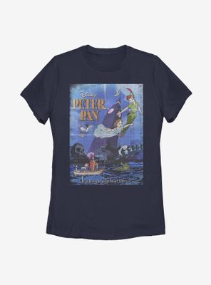 Disney Peter Pan Tinker Bell Poster Womens T-Shirt