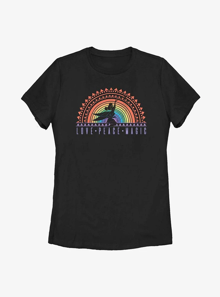 Disney Peter Pan Tinker Bell Rainbow Tink Womens T-Shirt