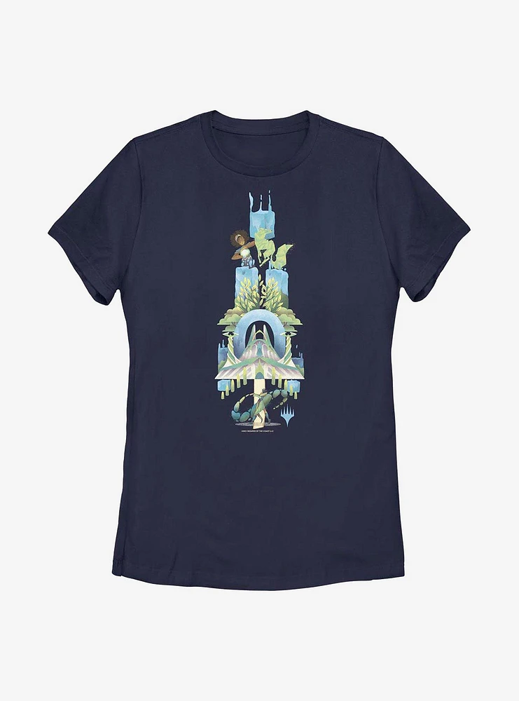 Magic: The Gathering Quandrix Land Womens T-Shirt