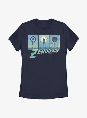 Magic: The Gathering Zendikar Triptych Womens T-Shirt
