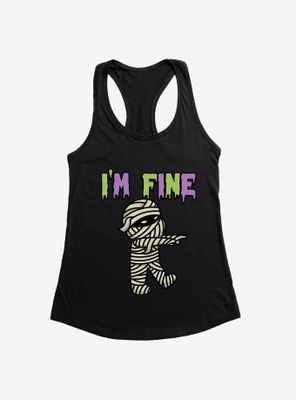 Halloween Mummy I'm Fine Womens Tank Top