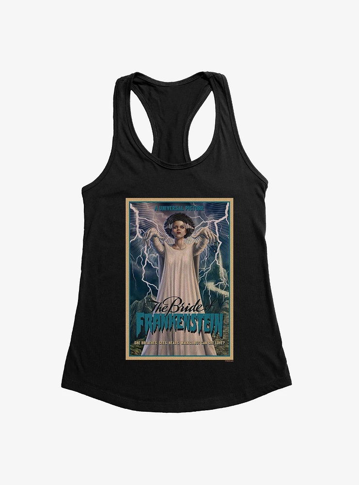 Universal Monsters Bride Of Frankenstein Can She Love? Girls Tank