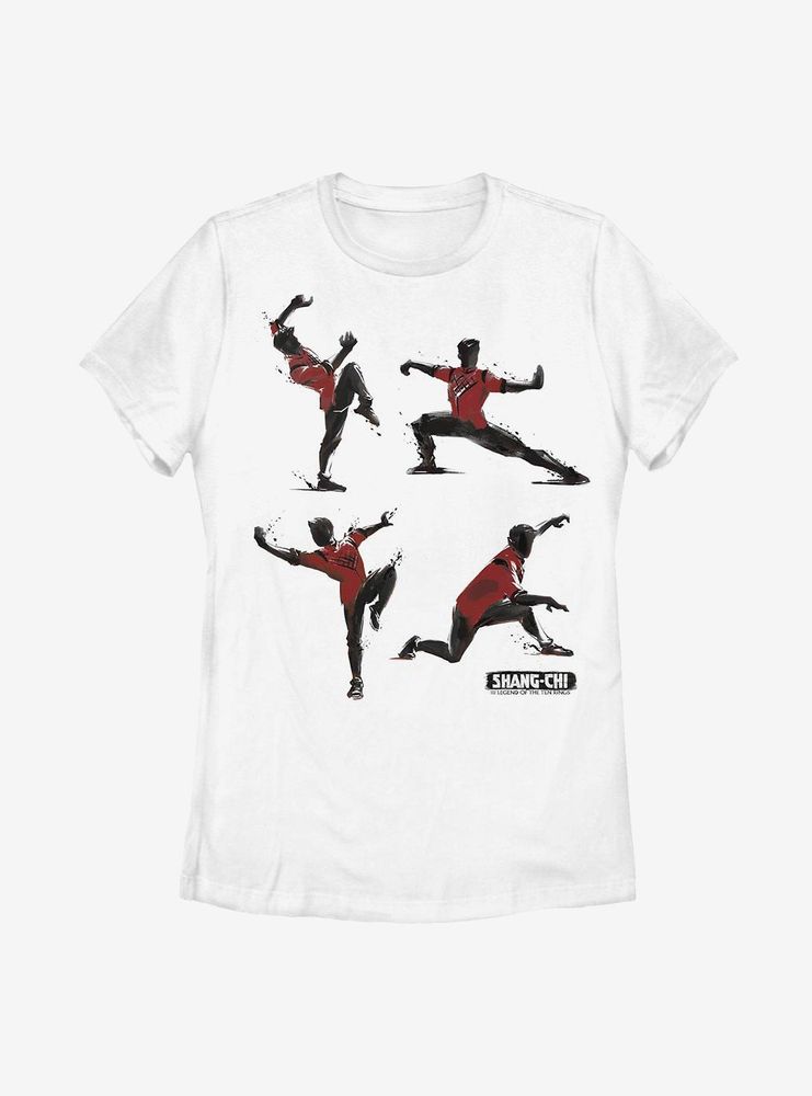 Marvel Shang-Chi And The Legend Of Ten Rings Kung Fu Poses Womens T-Shirt