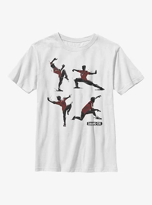 Marvel Shang-Chi And The Legend Of Ten Rings Kung Fu Poses Youth T-Shirt