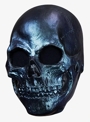 Skull Metalic Blue Mask