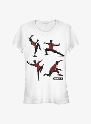 Marvel Shang-Chi And The Legend Of Ten Rings Kung Fu Poses Girls T-Shirt