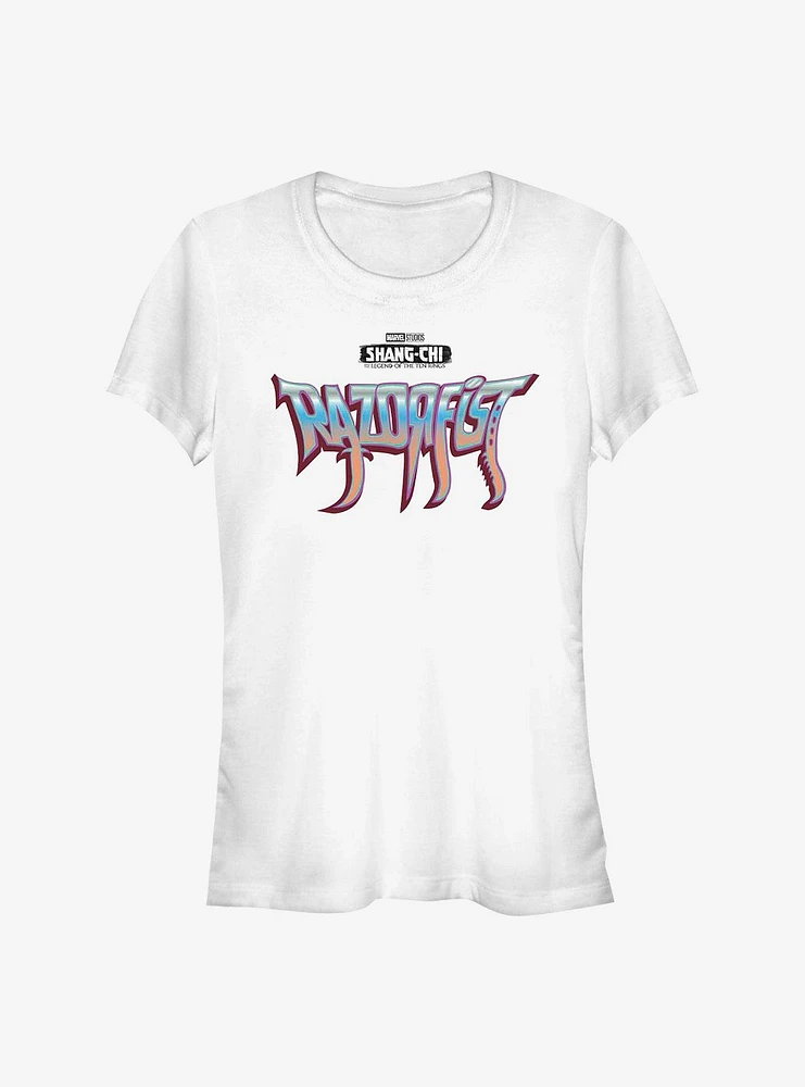 Marvel Shang-Chi And The Legend Of Ten Rings Razorfist Logo Girls T-Shirt