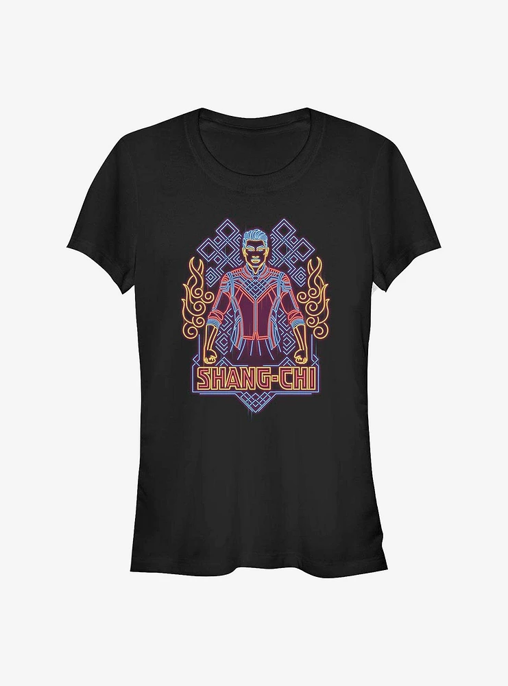 Marvel Shang-Chi And The Legend Of Ten Rings Outline Girls T-Shirt