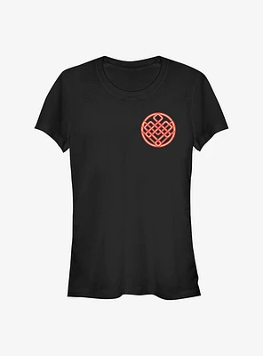 Marvel Shang-Chi And The Legend Of Ten Rings Symbol Badge Girls T-Shirt