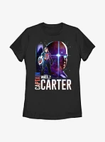 Marvel What If...? Watcher Captain Carter Womens T-Shirt