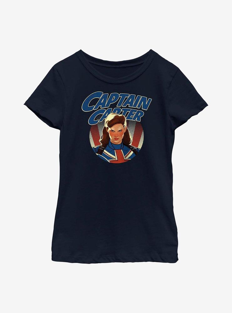 Marvel What If...? Captain Mean Mug Youth Girls T-Shirt