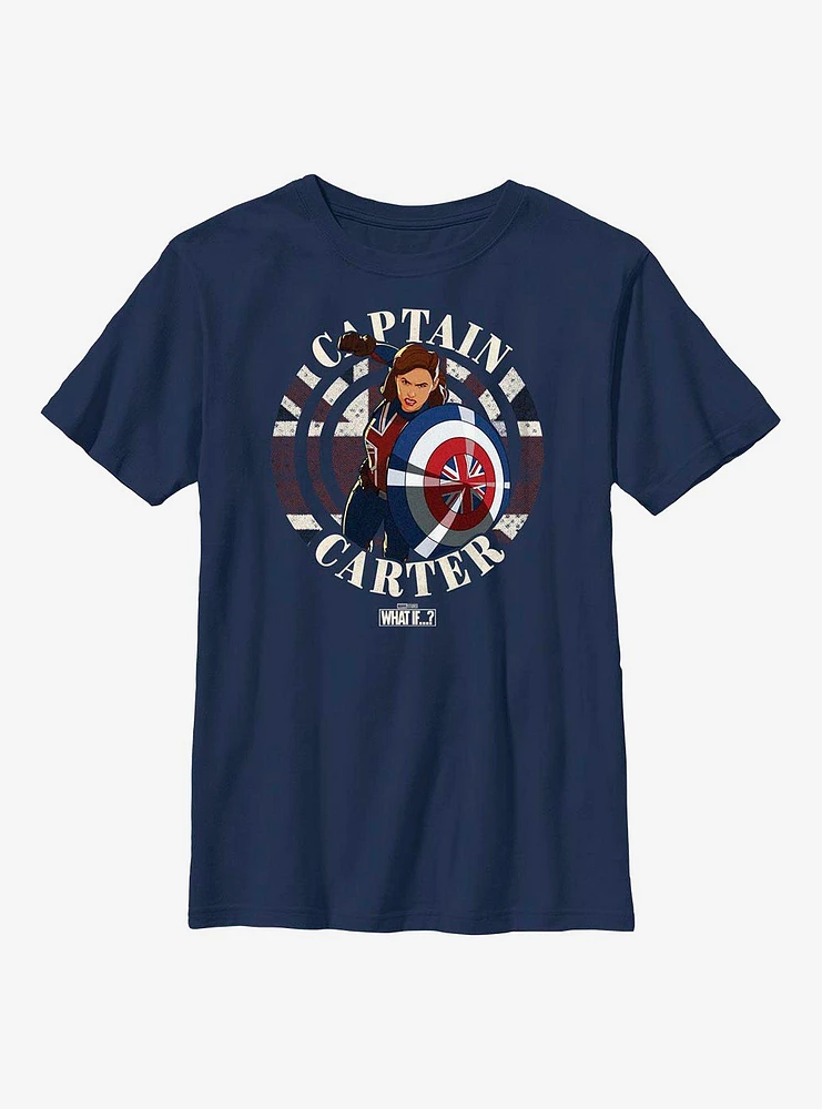Marvel What If...? Carter Stamp Youth T-Shirt
