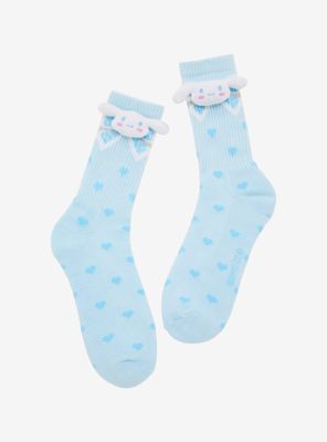 Cinnamoroll Plush Head Crew Socks