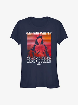 Marvel What If...? Captain Carter Super Soldier Girls T-Shirt