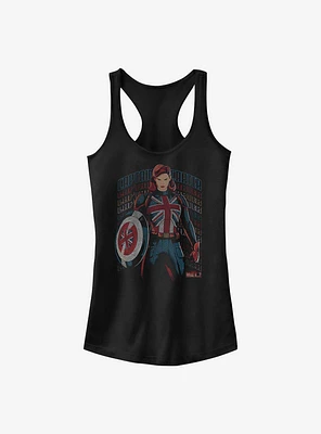 Marvel What If...? The Hydra Stomper Captain Carter Girls Tank