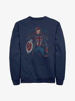 Marvel What If...? The Hydra Stomper Captain Carter Crew Sweatshirt