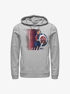 Marvel What If...? Captain Carter Shield Hoodie