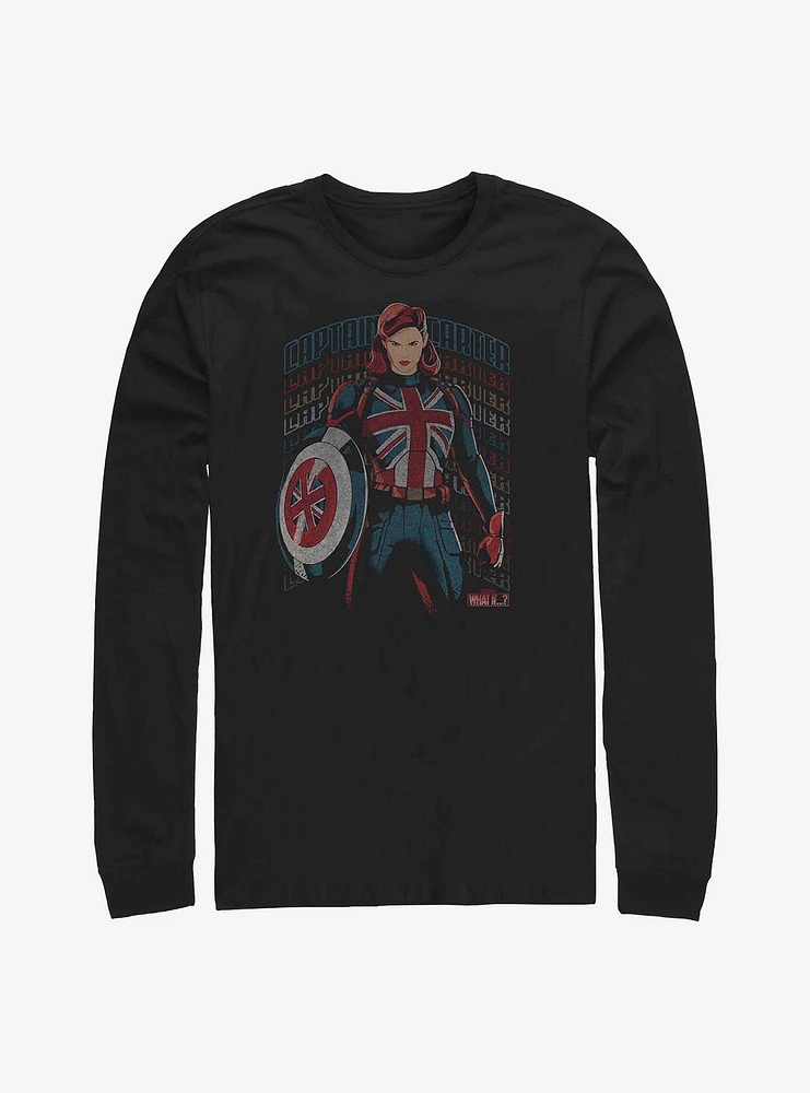 Marvel What If...? The Hydra Stomper Captain Carter Long-Sleeve T-Shirt