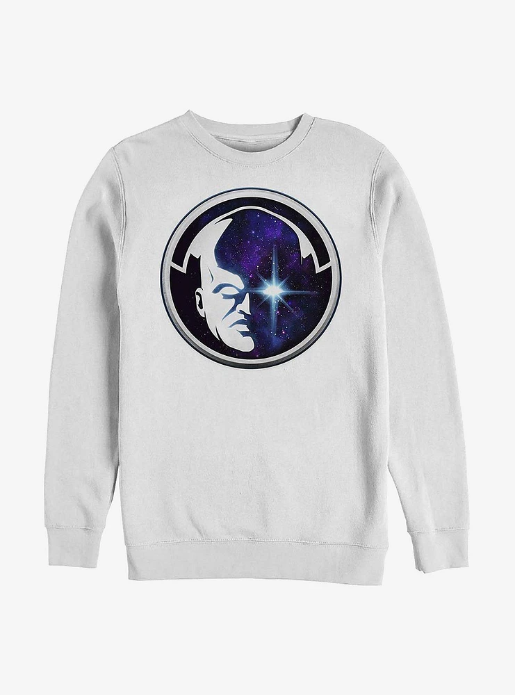 Marvel What If...? The Watcher Circle Frame Crew Sweatshirt