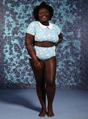 Disney Alice Wonderland Icons High-Waisted Swim Bottoms Plus