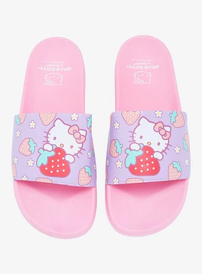 Hello Kitty Strawberry Slide Sandals