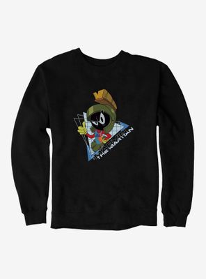 Space Jam: A New Legacy Marvin The Martian Triangle Grid Sweatshirt
