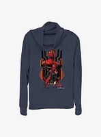 Marvel Spider-Man: No Way Home Integrated Suit Cowlneck Long-Sleeve Girls Top