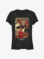 Marvel Spider-Man: No Way Home Three Panel Spidey Girls T-Shirt