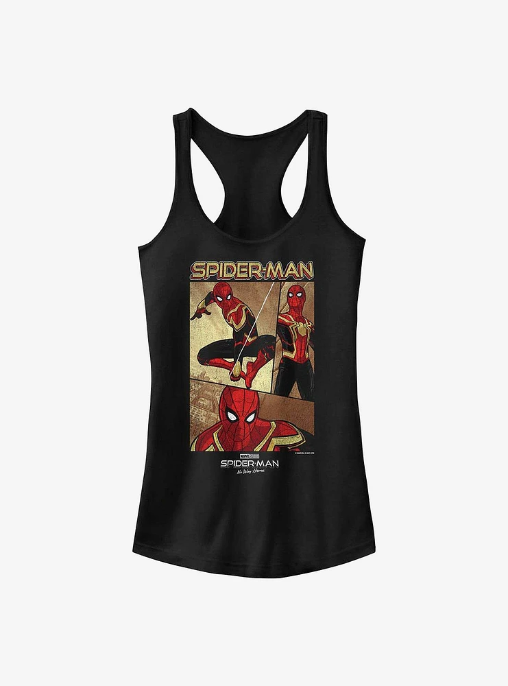 Marvel Spider-Man: No Way Home Three Panel Spidey Girls Tank