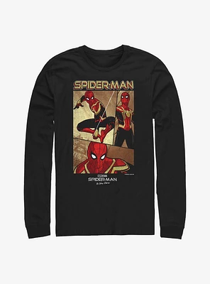 Marvel Spider-Man: No Way Home Three Panel Spidey Long-Sleeve T-Shirt