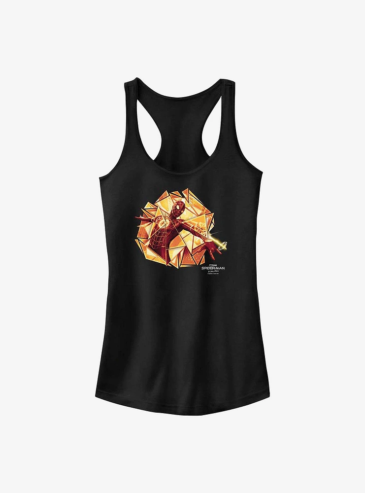 Marvel Spider-Man: No Way Home Gold Web Shot Girls Tank