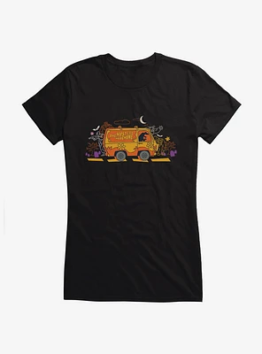 Scooby-Doo Halloween Mystery Machine Girls T-Shirt
