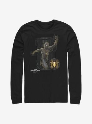 Marvel Spider-Man: No Way Home Black Tech Suit Long-Sleeve T-Shirt