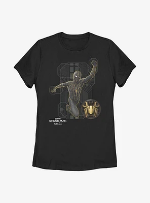 Marvel Spider-Man: No Way Home Black Tech Suit Womens T-Shirt