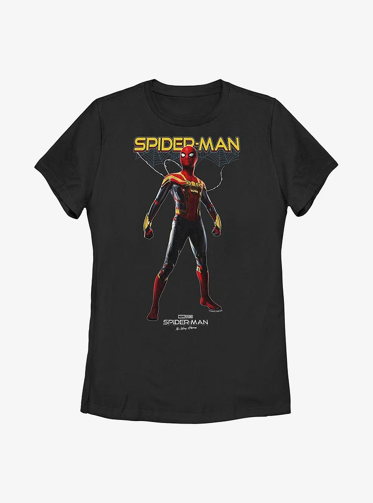 Marvel Spider-Man: No Way Home Spiderweb Hero Womens T-Shirt