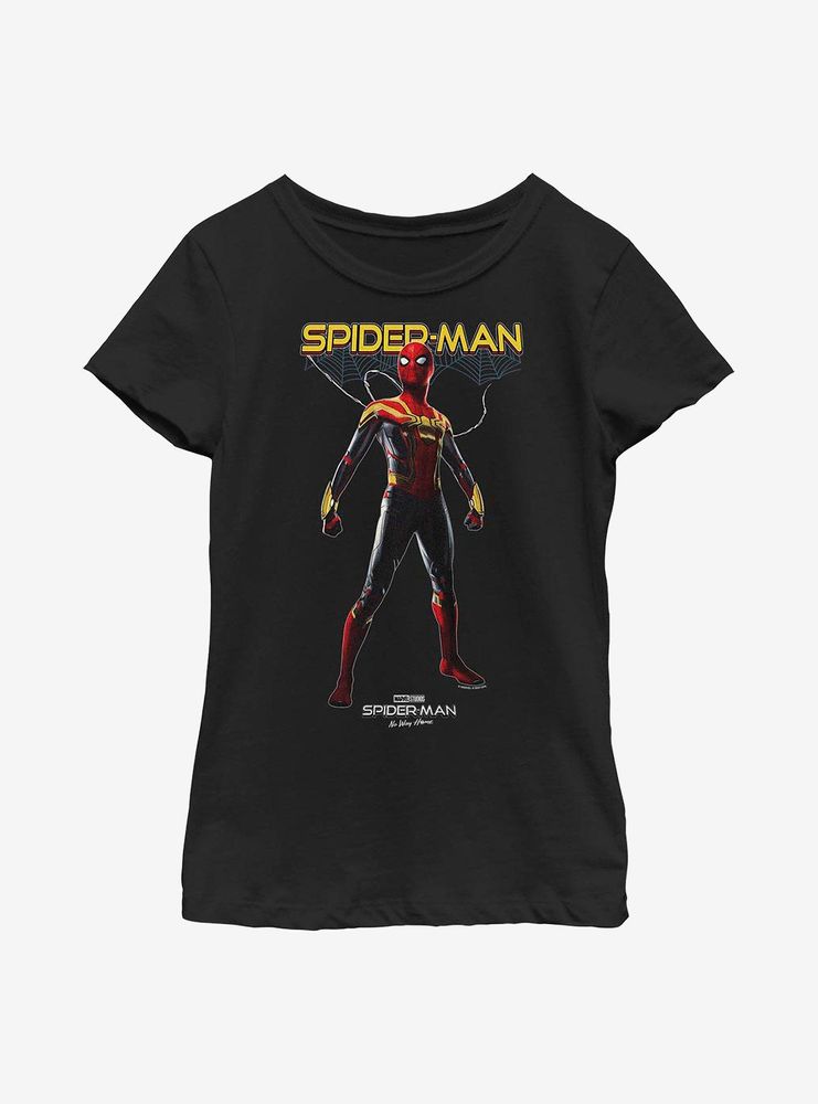 Marvel Spider-Man: No Way Home Spiderweb Hero Youth Girls T-Shirt