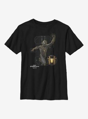 Marvel Spider-Man: No Way Home Black Tech Suit Youth T-Shirt