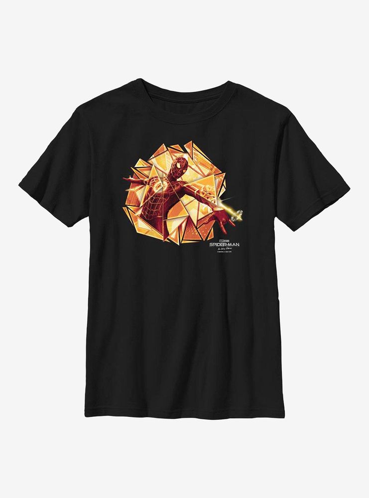 Marvel Spider-Man: No Way Home Gold Web Shot Youth T-Shirt