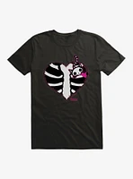 Emily The Strange Cat Heart T-Shirt