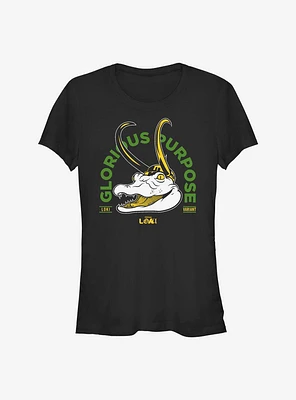 Marvel Loki Gator Glorious Purpose Girls T-Shirt