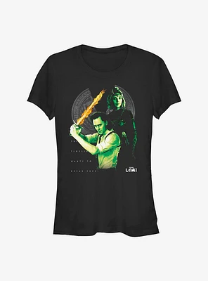 Marvel Loki Time Heroes Girls T-Shirt
