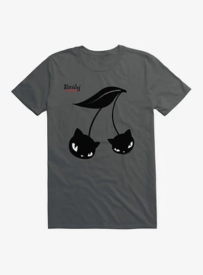 Emily The Strange Black Cherry Cats T-Shirt
