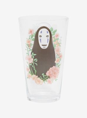 Studio Ghibli Spirited Away No-Face Floral Pint Glass - BoxLunch Exclusive
