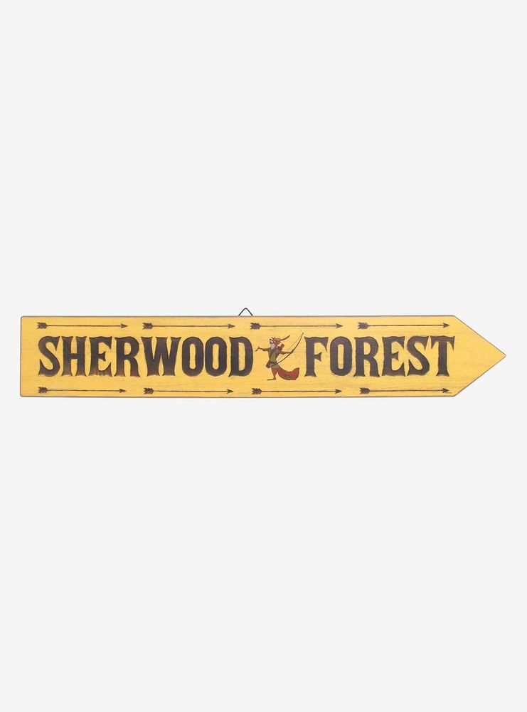 Disney Robin Hood Sherwood Forest Arrow Sign