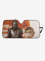 Star Wars The Mandalorian Grogu & Mando Sunset Portrait Sunshade