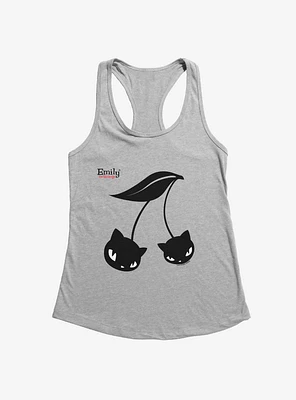 Emily The Strange Black Cherry Cats Girls Tank