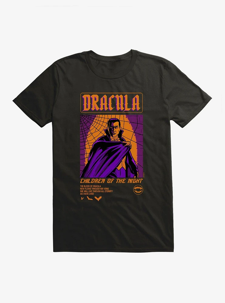 Universal Monsters Dracula Through The Veins T-Shirt