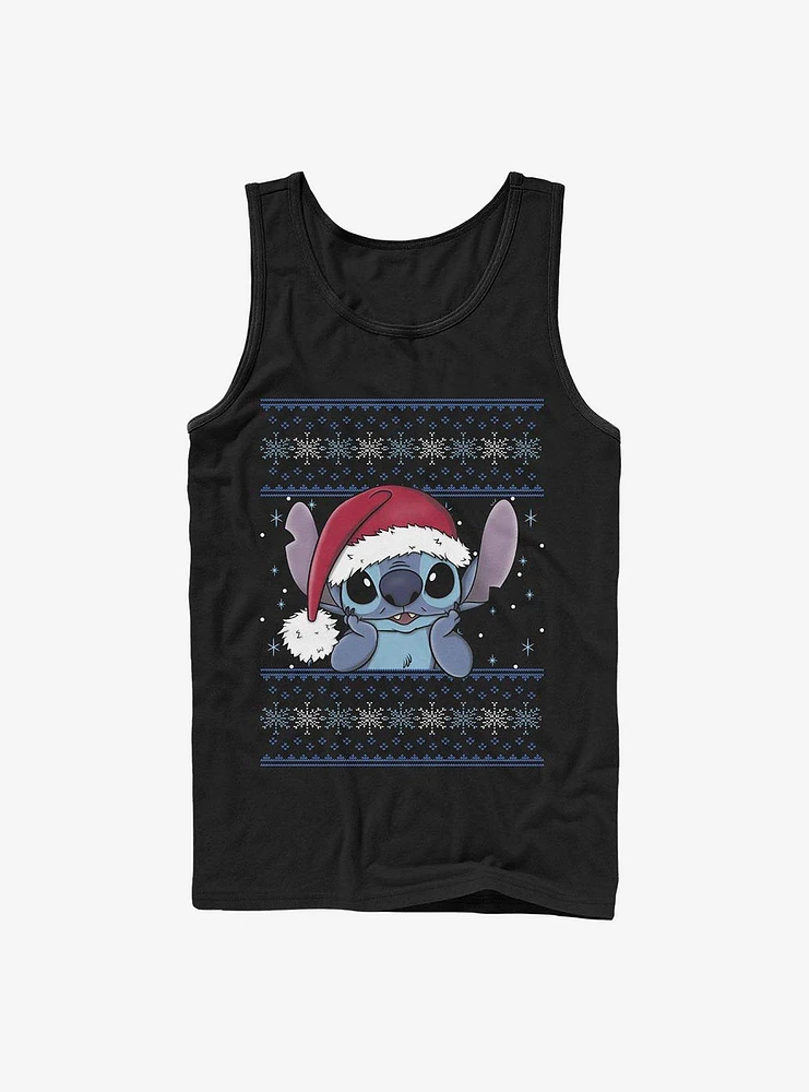 Disney Lilo & Stitch Holiday Wearing Santa Hat Tank